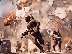 A képen egy csapat menekül egy robbanás elől a Battlefield 6-ban. (Kép forrása: DICE)