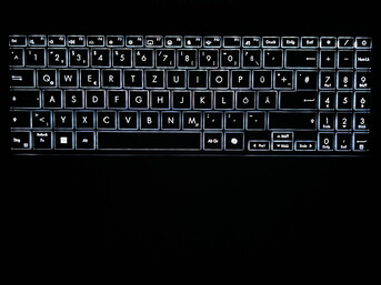 RGB billentyűzet háttérvilágítás (például fehér színben)