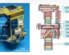 A Miniscope extra Large FOV (MiniXL) fénykép és keresztmetszeti profilja. A kép forrása: UCLA a Science Advances-en keresztül; kivágva