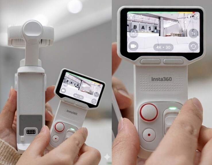 A fehér Insta360 Luna Ultra.