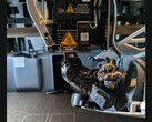 Egy pacalnyi filament a Bambu Lab 3D nyomtató fúvókáján