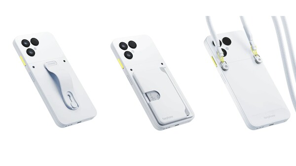 A Fairphone 6 támogatja a hátlapra rögzíthető moduláris tartozékokat. (Kép forrása: Fairphone)