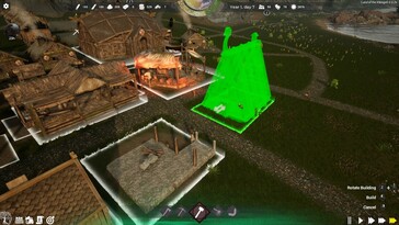 Egy kép, amely egy épület helyét mutatja a Land of the Vikingsben.