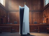 Sony PlayStation PS5 konzol a tárgyalóteremben