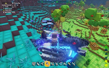 A képen: A PixARK játékmenetéből készült képernyőfelvétel.