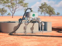 Charlotte egy hatlábú robot építési folyamatokhoz. (Kép forrása: Crest Robotics)