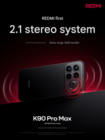 A Redmi K90 Pro Max 2.1 hangszóró beállítása (Kép forrása: Xiaomi - gépi fordítás)