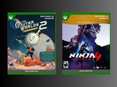 Az Outer Worlds 2 és a Ninja Gaiden 4 Xbox kiskereskedelmi dobozai (Kép forrása: PNP Games)