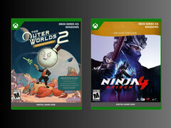 Az Outer Worlds 2 és a Ninja Gaiden 4 Xbox kiskereskedelmi dobozai (Kép forrása: PNP Games)