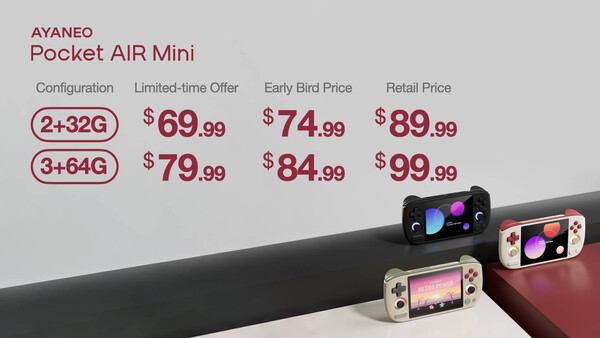 Ayaneo Pocket Air Mini árképzés részletei. (Kép forrása: Ayaneo)