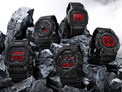 A képen látható Casio Black and Bold Red sorozat mind az 5 órája. (Kép forrása: Casio)