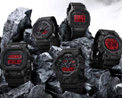 A képen látható Casio Black and Bold Red sorozat mind az 5 órája. (Kép forrása: Casio)