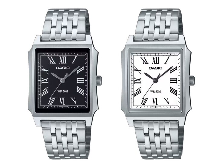 A Casio MTPB190D-1BV (balra) és MTPB190D-7BV (jobbra) órák