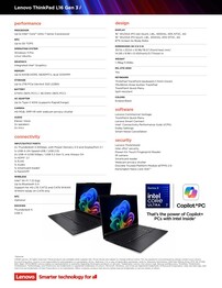 Lenovo ThinkPad L16 Gen 3 Intel specifikációk.