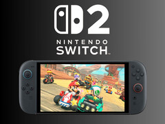 Nintendo Switch 2 Mario Kart World játékkal (Kép forrása: Nintendo of America szerkesztve)
