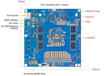 Egy M.2 SSD PCIe-n keresztül csatlakoztatható (Kép forrása: Orange Pi)