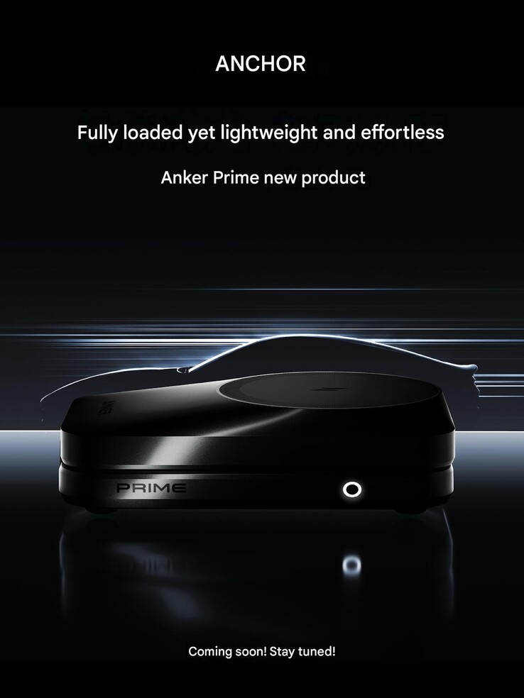 Az Anker Prime vezeték nélküli töltőállomás teaser plakátja