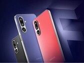 A Samsung Galaxy F36 5G korallvörös, luxus lila és onyx fekete műbőr textúrában kapható (Kép forrása: Samsung)