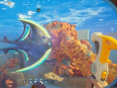A Subnautica 2 moddolt verziójának képernyőmentése, melyben a megölhető lények is szerepelnek