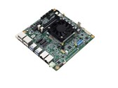 Az Aaeon MIX-PT LWV1 Mini ITX alaplapja úgy néz ki, mint egy tipikus, beépített ventilátorral ellátott kompakt SFF alaplap.