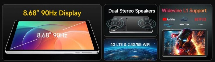 A Tab A9 Pro kompakt 8 hüvelykes képernyővel rendelkezik (Kép forrása: Ulefone)