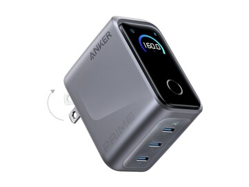 Az adapter három USB-C töltőportot és digitális kijelzőt kínál. (Kép forrása: Anker)