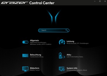 Erazer Control Center