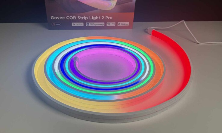 Govee COB Strip Light 2 Pro teszt (a képen még feltekercselve látható)