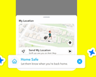 A Snapchat Home Safe funkciója (Kép forrása: Snapchat)