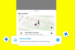 A Snapchat Home Safe funkciója (Kép forrása: Snapchat)