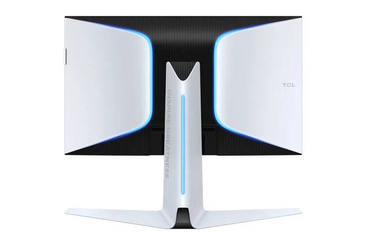 A 27 hüvelykes 4K gaming monitor beépített világítással és elég nagy állvánnyal rendelkezik (Kép forrása: TCL)