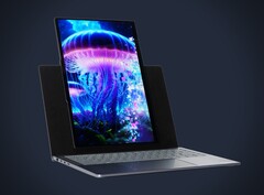 A Lenovo olyan noteszgépet fejlesztett ki, amelynek kijelzője portré módba forgatható. (Kép forrása: Evan Blass, szerkesztés)