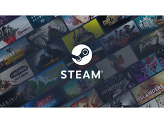 A Steam promóciós képe, középen a logóval, háttérben különböző játékborítókkal. (Kép forrása: Steam)