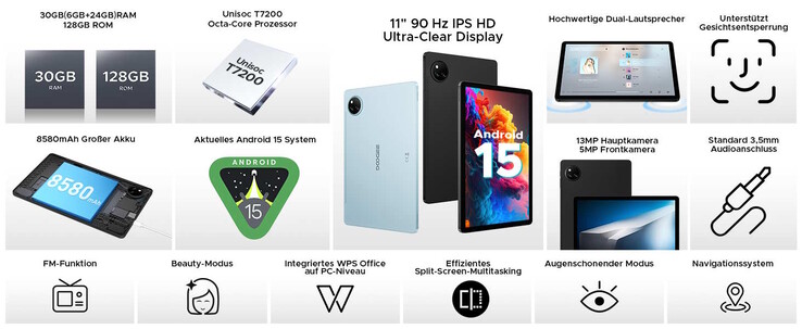 Az olcsó tablet sport egy 3,5 mm-es fejhallgató csatlakozó (Kép forrása: Doogee)