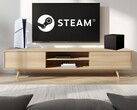 Valve Steam Machine a PS5 mellett a nappaliban (Kép forrása: Sony PlayStation, Valve szerkesztve)