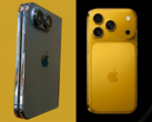Kiszivárgott iPhone Ultra dizájnmodell (balra) az iPhone 17 Pro (jobbra) mellett - szerk.