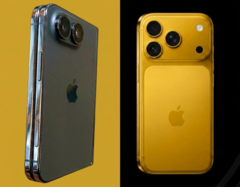 Kiszivárgott iPhone Ultra dizájnmodell (balra) az iPhone 17 Pro (jobbra) mellett - szerk.
