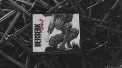 Wallhack SP-005 Berserk üveg gamer egérpad, amely Gutsot ábrázolja Berserker páncéljában.