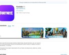 Képernyőmentés a Fortnite listájáról a Apple's US App Store-on. (Kép forrása: Screengrab az amerikai App Store-ból)