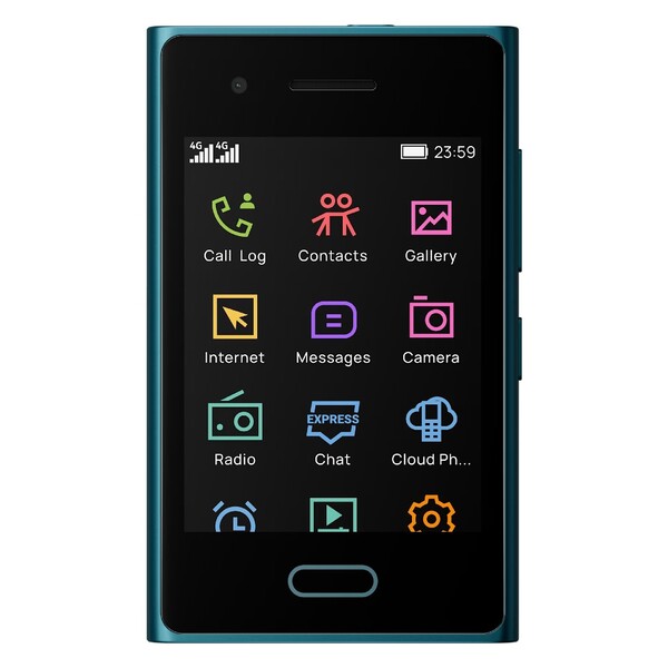 A HMD Touch 4G egy RTOS Touch nevű egyéni operációs rendszert futtat. (Kép forrása: HMD)