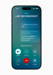 Üzenetek élő fordítása (kép forrása: Apple)