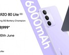 A Realme Narzo 80 Lite 5G kristálylila és ónixfekete színválasztékban kapható (Kép forrása: Realme)