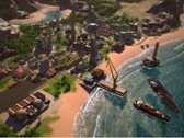 A Tropico 5 című játékban egy várost ábrázoló kép.
