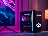 Kompakt játék PC makettje Asus és Xbox logókkal (Kép forrása: Asus, Microsoft Gaming szerkesztéssel)