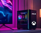 Kompakt játék PC makettje Asus és Xbox logókkal (Kép forrása: Asus, Microsoft Gaming szerkesztéssel)