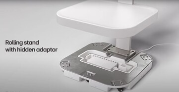 Az LG Smart Monitor Swing ügyesen elrejti a hálózati adaptert. (Kép forrása: LG)