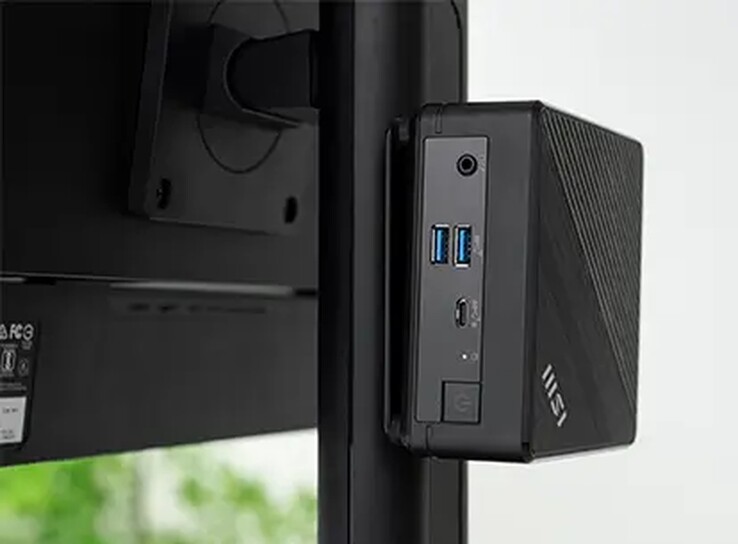 Az MSI Cubi 5 1M monitor mögé szerelhető.
