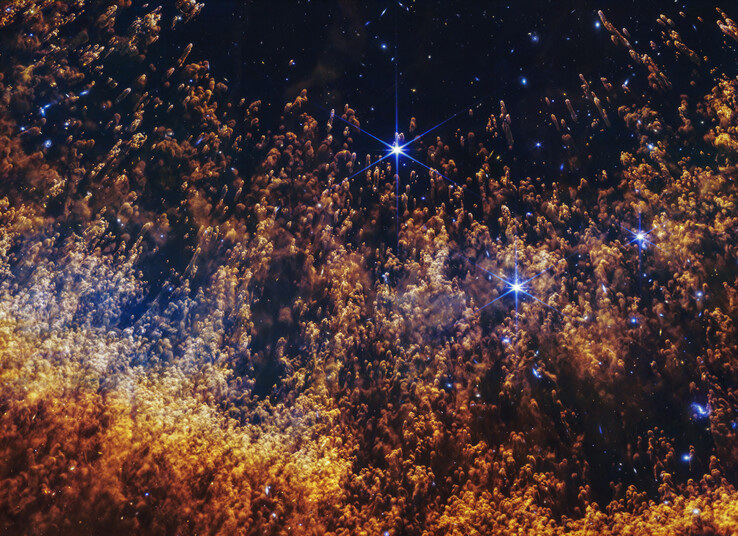 Egy új Webb-felvétel a Helix-köd egy részét mutatja (Kép forrása: NASA, ESA, CSA, STScI)