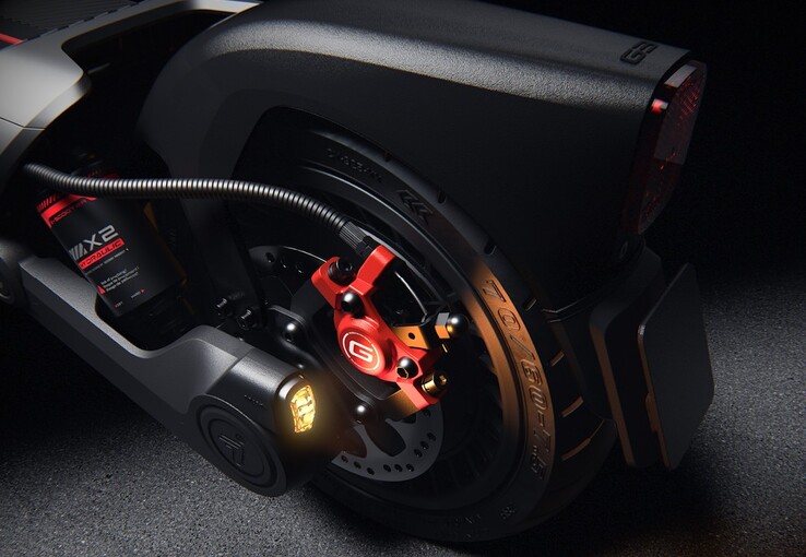 A Segway Max G3 Plus elektromos robogó önjavító gumiabroncsokkal, tapadásvezérléssel ellátott tárcsafékekkel és hátsó féklámpával rendelkezik.