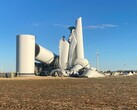 Összeomlott turbina a Frontier II szélerőműparkban, Oklahomában. (Kép forrása: Kildare Tűzoltóság)